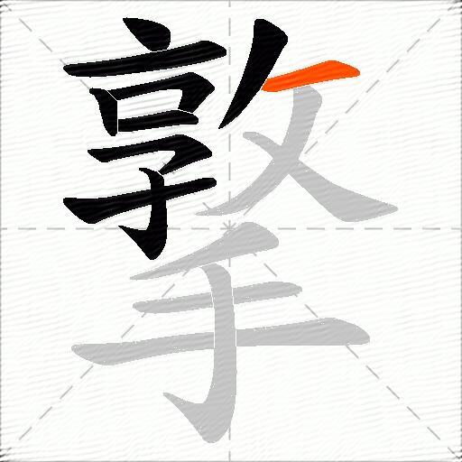 撉