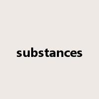 substances是什么意思