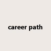career path是什么意思