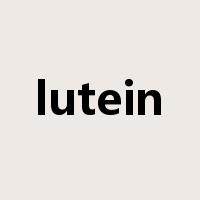lutein是什么意思