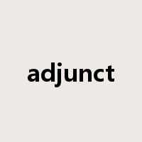 adjunct是什么意思