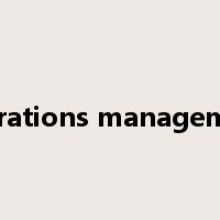 operations management是什么意思