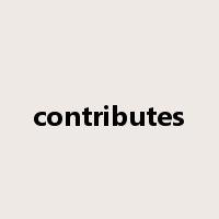 contributes是什么意思