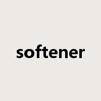 softener是什么意思