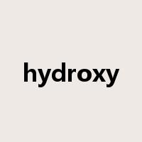 hydroxy是什么意思