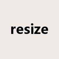 resize是什么意思