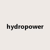hydropower是什么意思