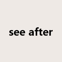see after是什么意思