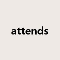 attends是什么意思