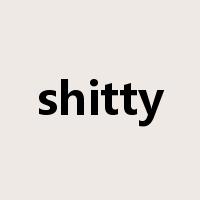 shitty是什么意思