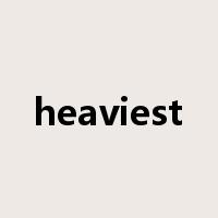 heaviest是什么意思