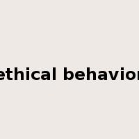 ethical behavior是什么意思