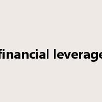 financial leverage是什么意思