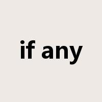 if any是什么意思