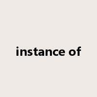 instance of是什么意思