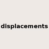 displacements是什么意思