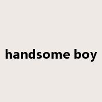 handsome boy是什么意思