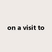 on a visit to是什么意思