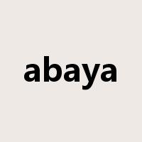 abaya是什么意思