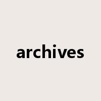 archives是什么意思