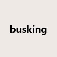 busking是什么意思