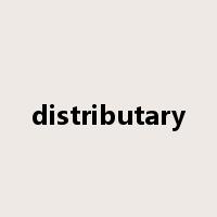 distributary是什么意思