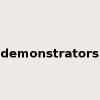 demonstrators是什么意思