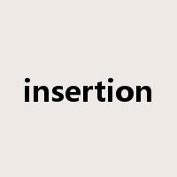 insertion是什么意思