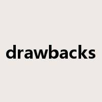 drawbacks是什么意思
