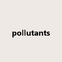 pollutants是什么意思