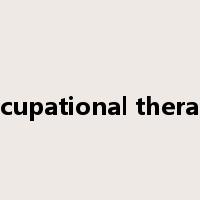 occupational therapy是什么意思