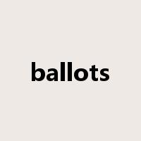 ballots是什么意思