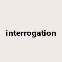 interrogation是什么意思