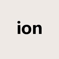 ion是什么意思