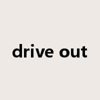 drive out是什么意思