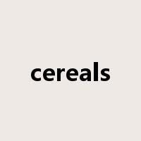 cereals是什么意思