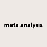 meta analysis是什么意思