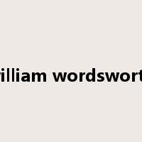 william wordsworth是什么意思