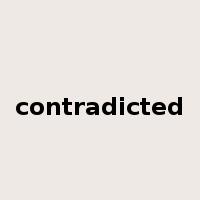 contradicted是什么意思