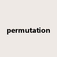 permutation是什么意思