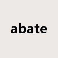 abate是什么意思