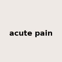 acute pain是什么意思