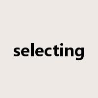 selecting是什么意思