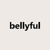 bellyful是什么意思