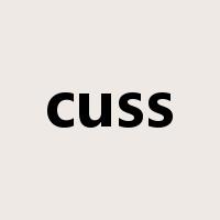 cuss是什么意思