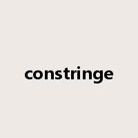 constringe是什么意思