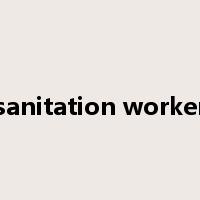 sanitation worker是什么意思
