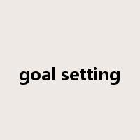 goal setting是什么意思