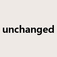 unchanged是什么意思