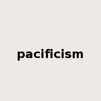 pacificism是什么意思